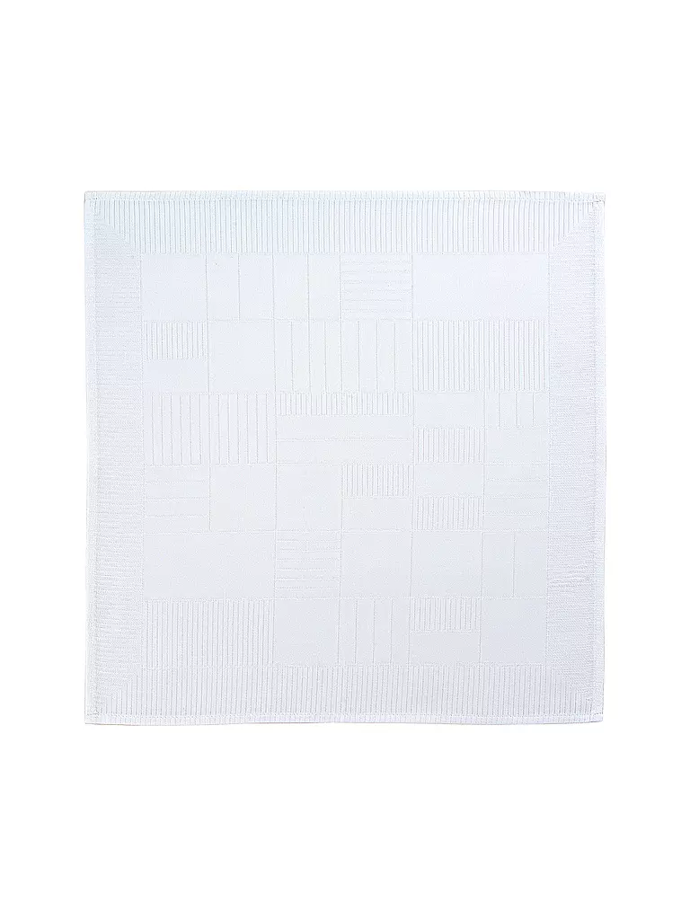 SANDER Serviette Lexie Damast 45x45cm Weiss weiss