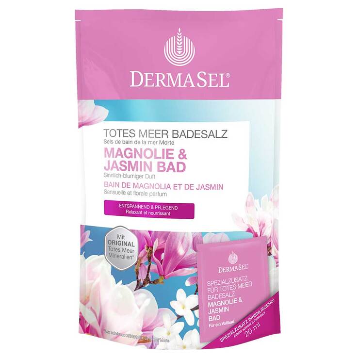 Dermasel Totes Meer Badesalz Magnolie & Jasmin, 1 P
