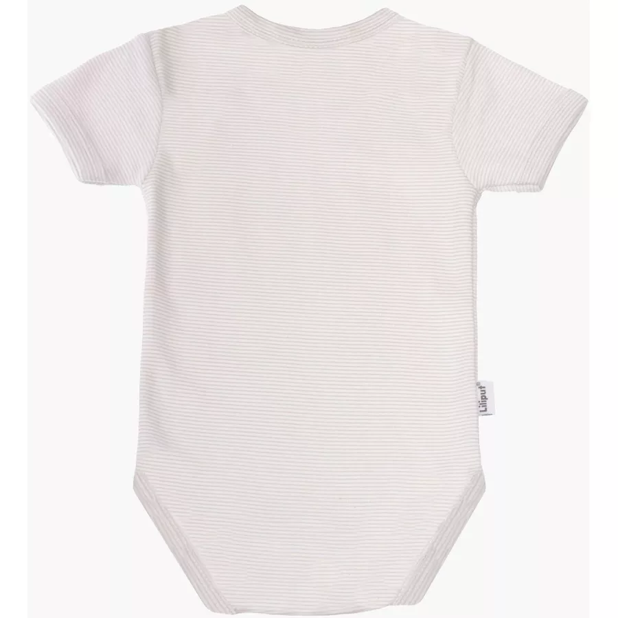 Liliput Kurzarm-Body Grau Gestreift grau gestreift