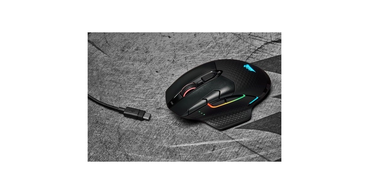 CorsairDARK CORE RGB PRO gaming muis  (Zwart, 18.000 dpi, RGB leds)