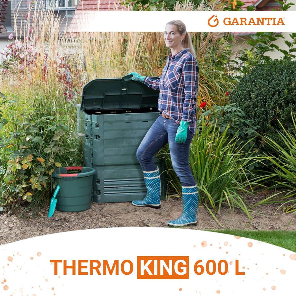 GARANTIA Thermo-King Komposter 600 Liter grün - Komposter Garten, Schnellkomposter, Abfall & Recycling, Biomüll, Komposteimer, Thermokomposter, Garten, Schnellkomposter Garten, Kompost