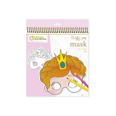 Avenue Mandarine Graffy Pop - Ensemble de masque non fini - 250 g/m² - 24 feuilles - papier