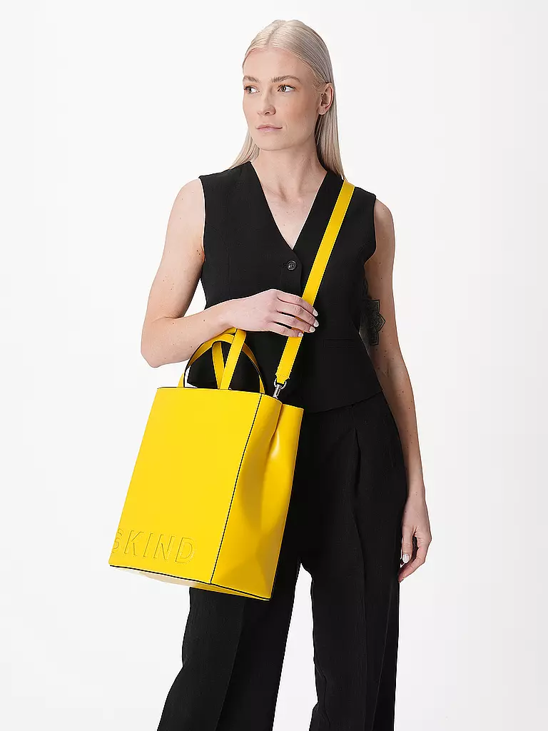 LIEBESKIND BERLIN Ledertasche - Paper Bag Medium gelb