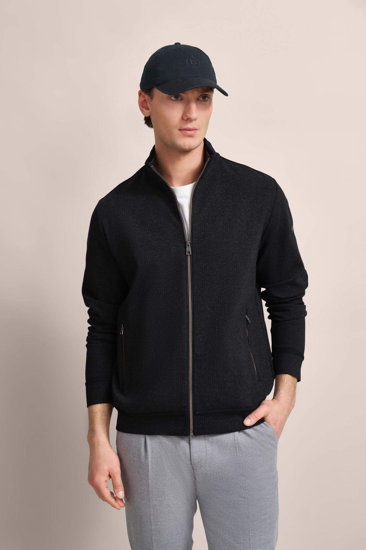 bugatti Sweatjacke , mit leichter Struktur