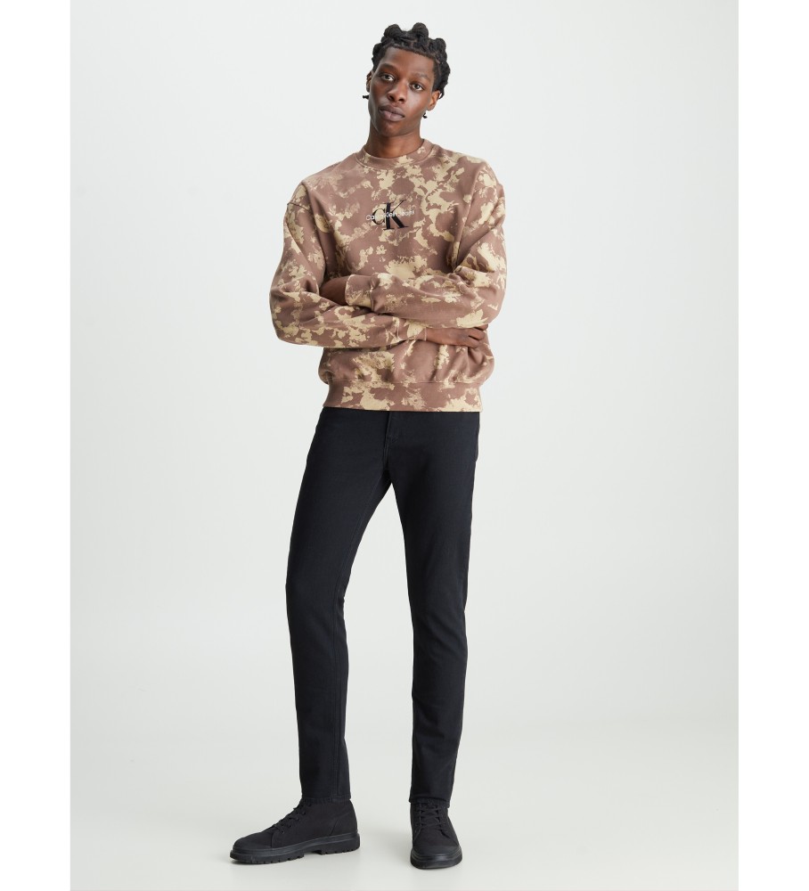 Calça jeans Calvin Klein Slim Taper preta