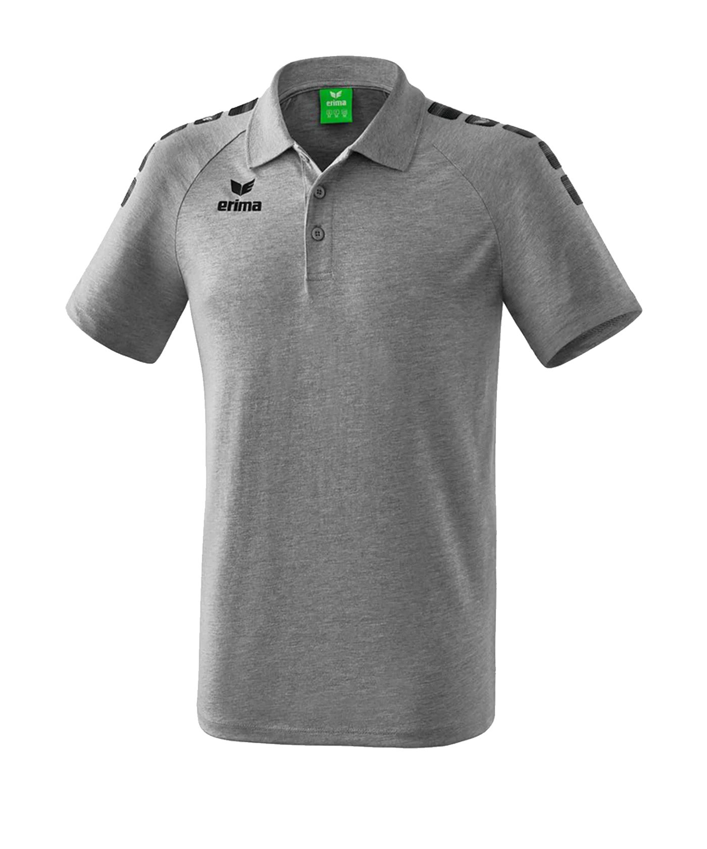 Erima Essential 5-C Poloshirt Kids Grau Schwarz