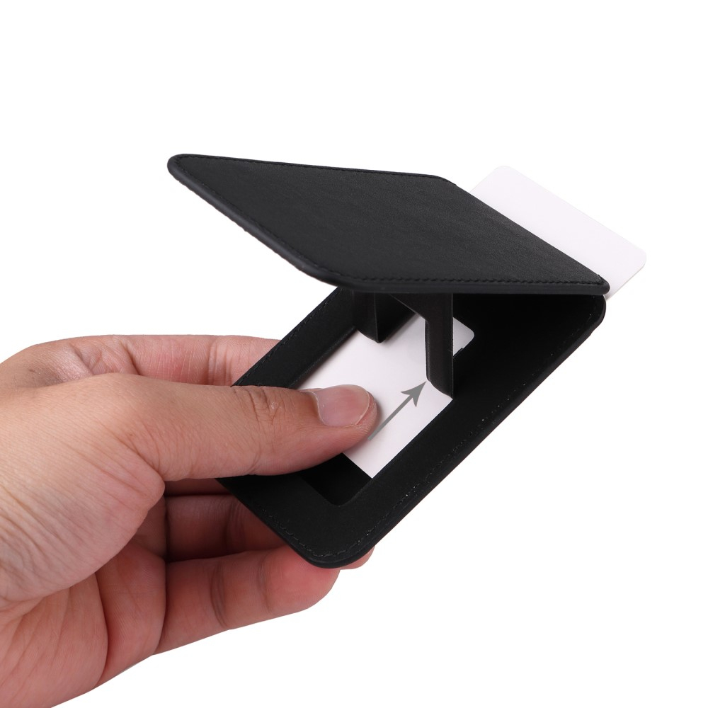 Magnetische MagSafe Leder Wallet Kreditkarten Halterung   Kickstand Aufsteller  - Dunkelviolett