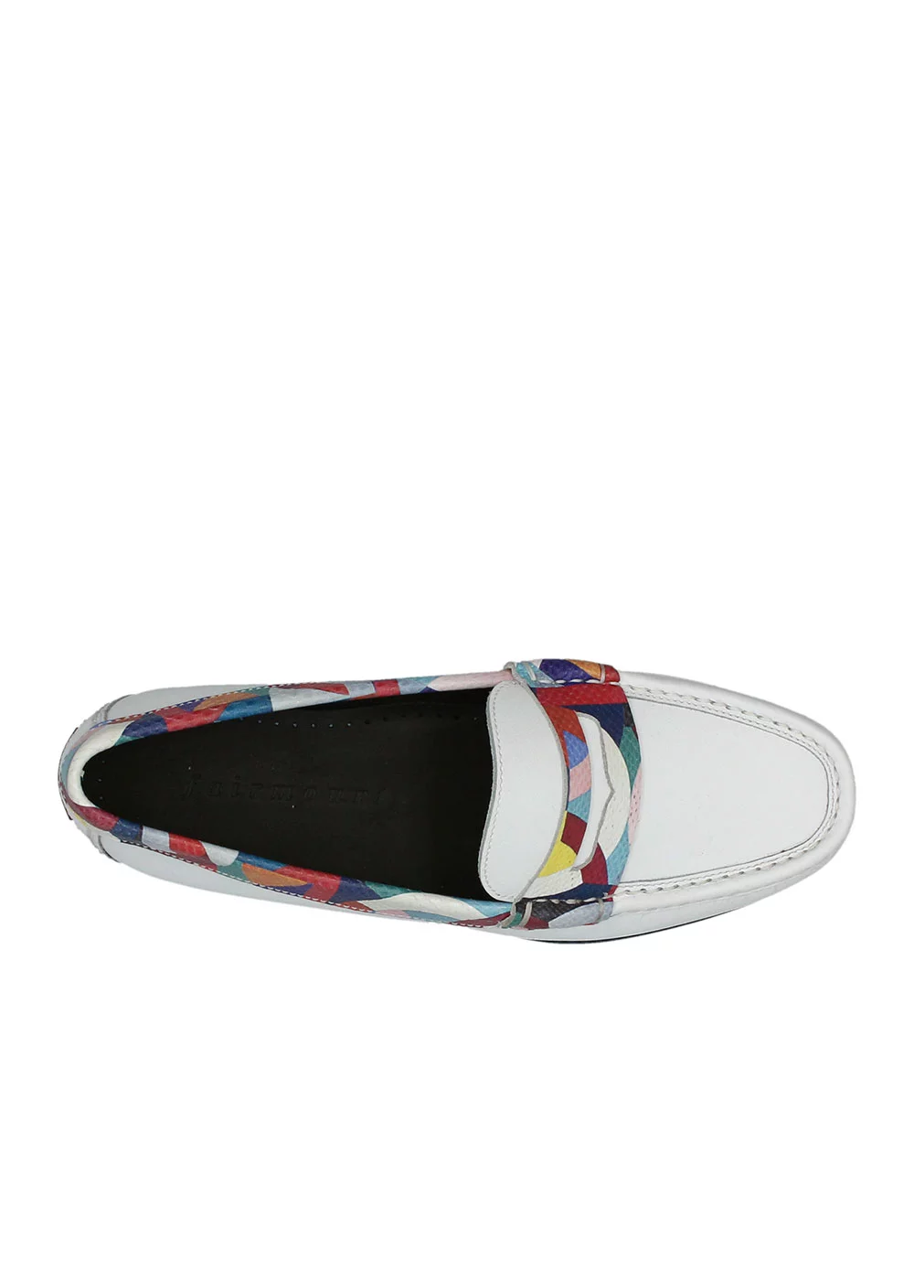 PLATFORM MOC CUIR BLANC MULTI