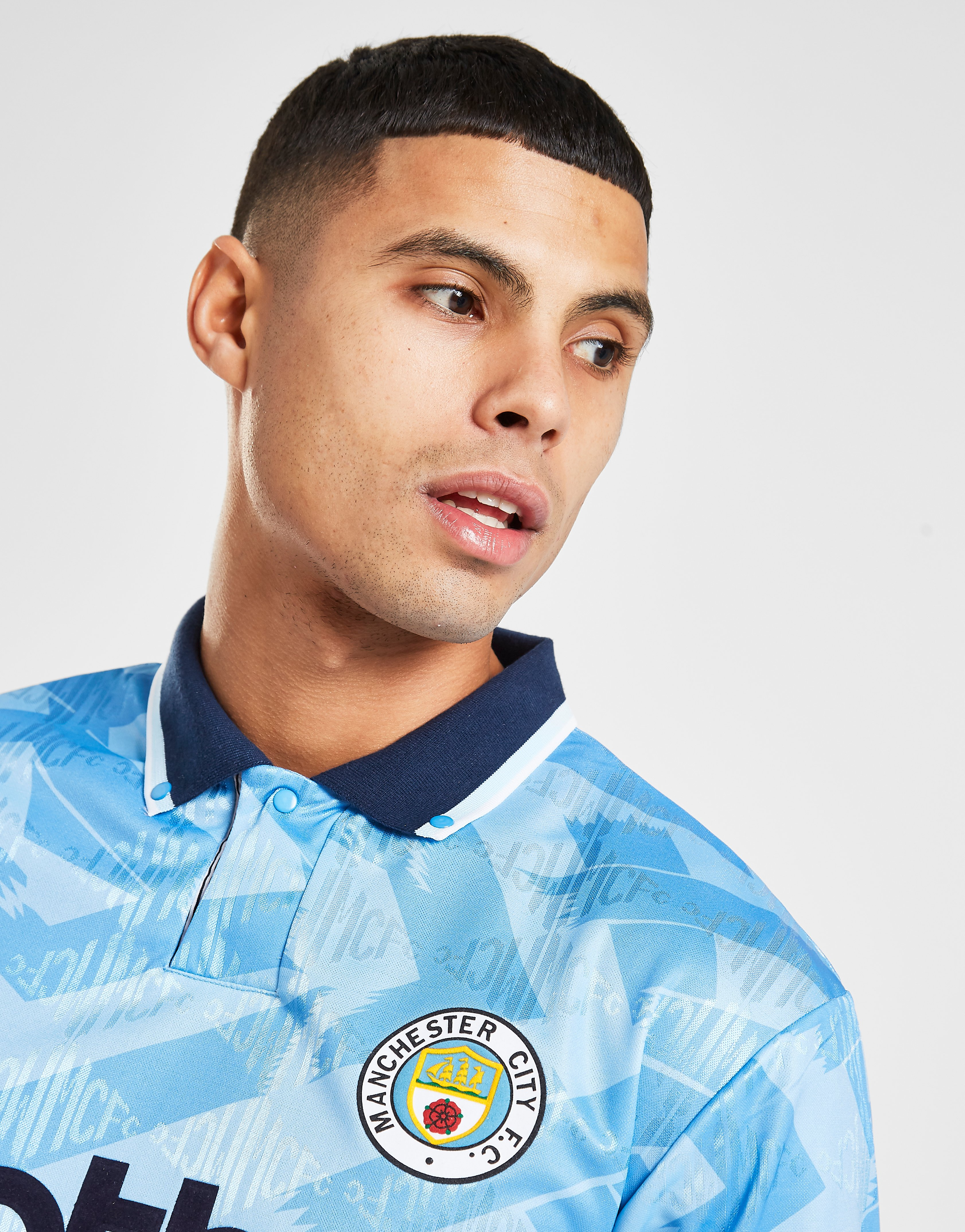 Score Draw Maillot Manchester City FC '92 Domicile Rétro Homme