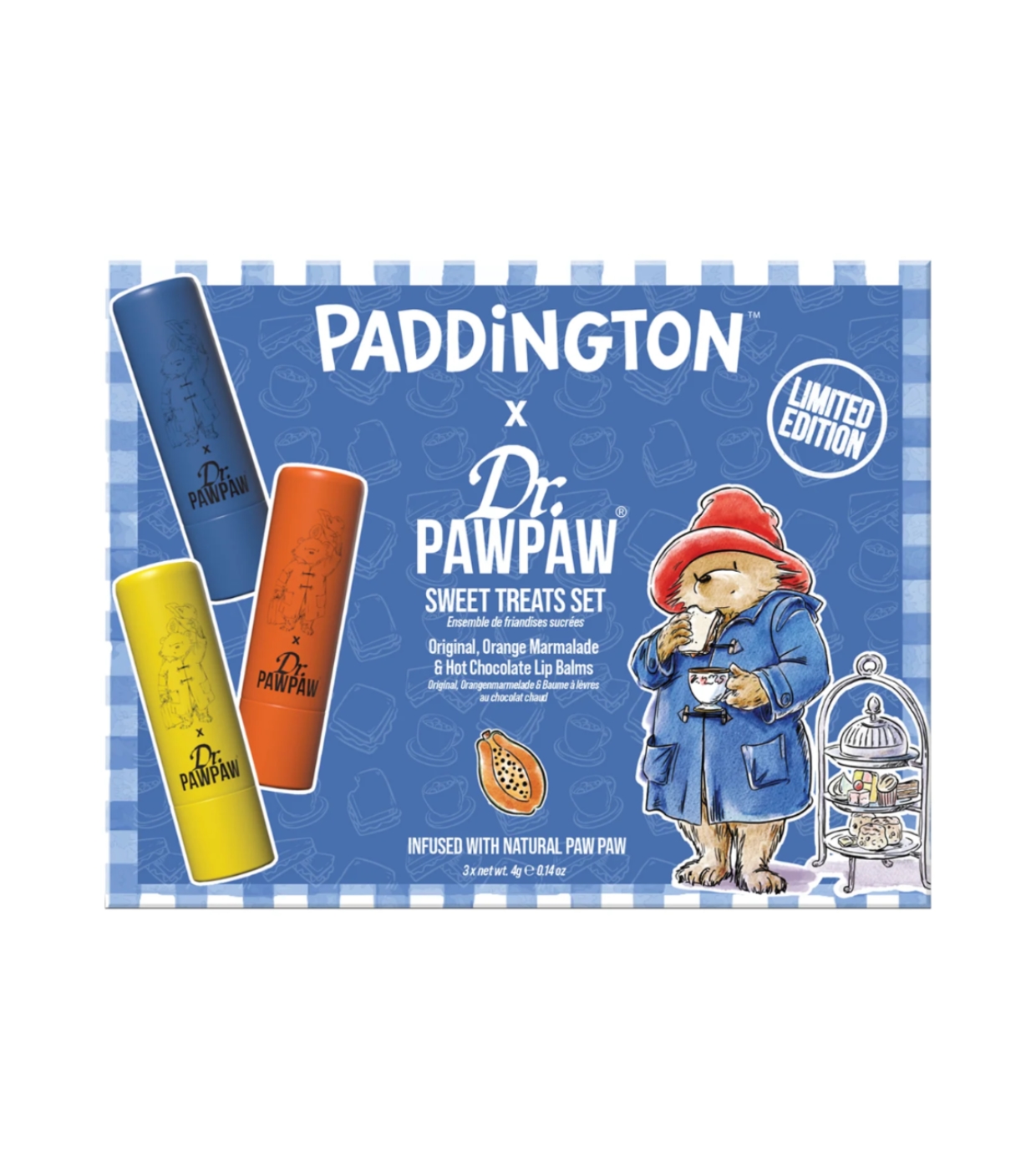 Dr. Paw Paw - *Paddington* - Conjunto de protetores labiais - Sweet Treats Set