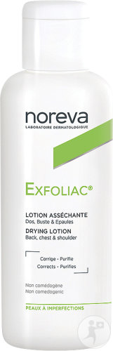 Noreva Exfoliac Lotion Asséchante Dos-Buste-Épaules Peaux À Imperfections Flacon 125ml