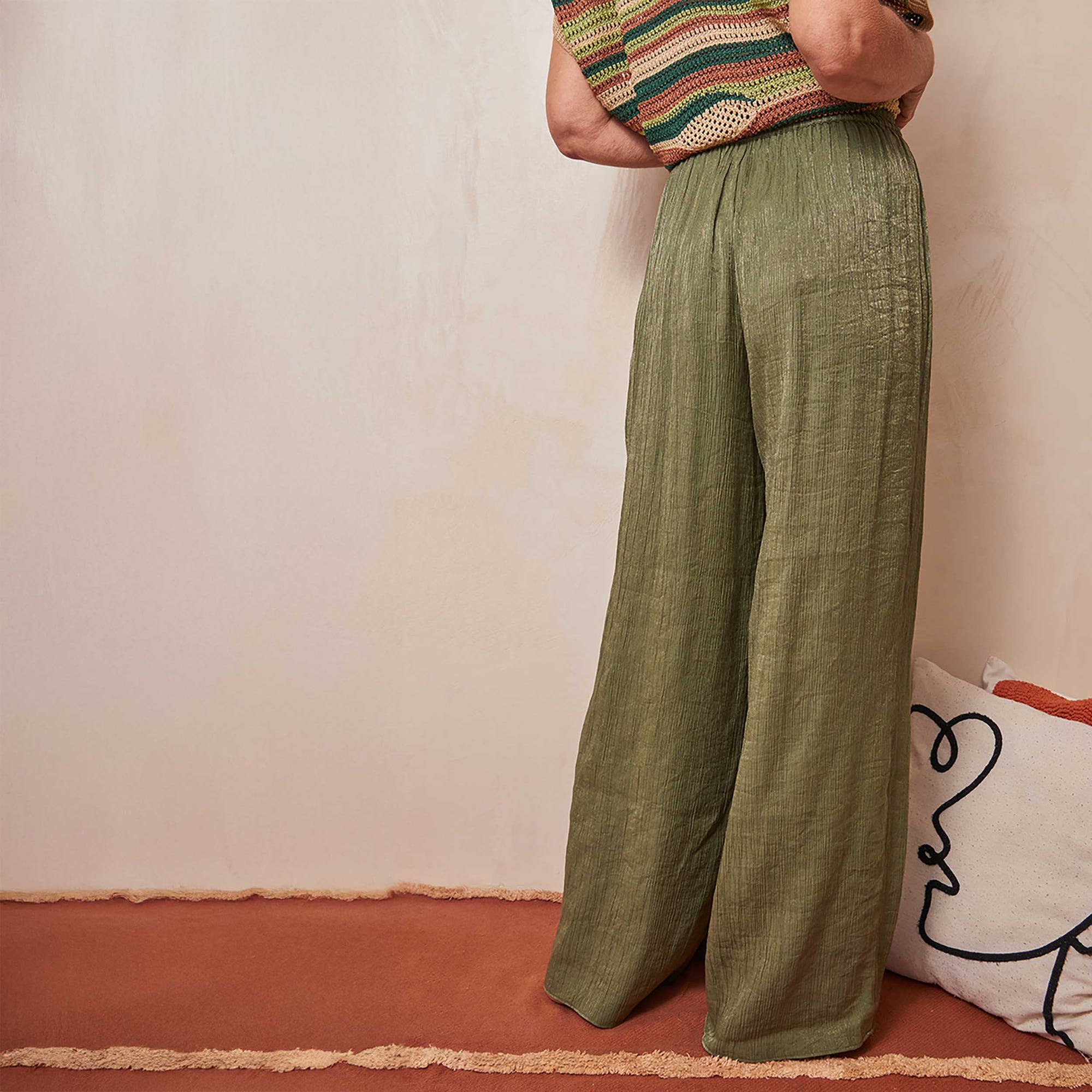 Pantalon Femme kaki
