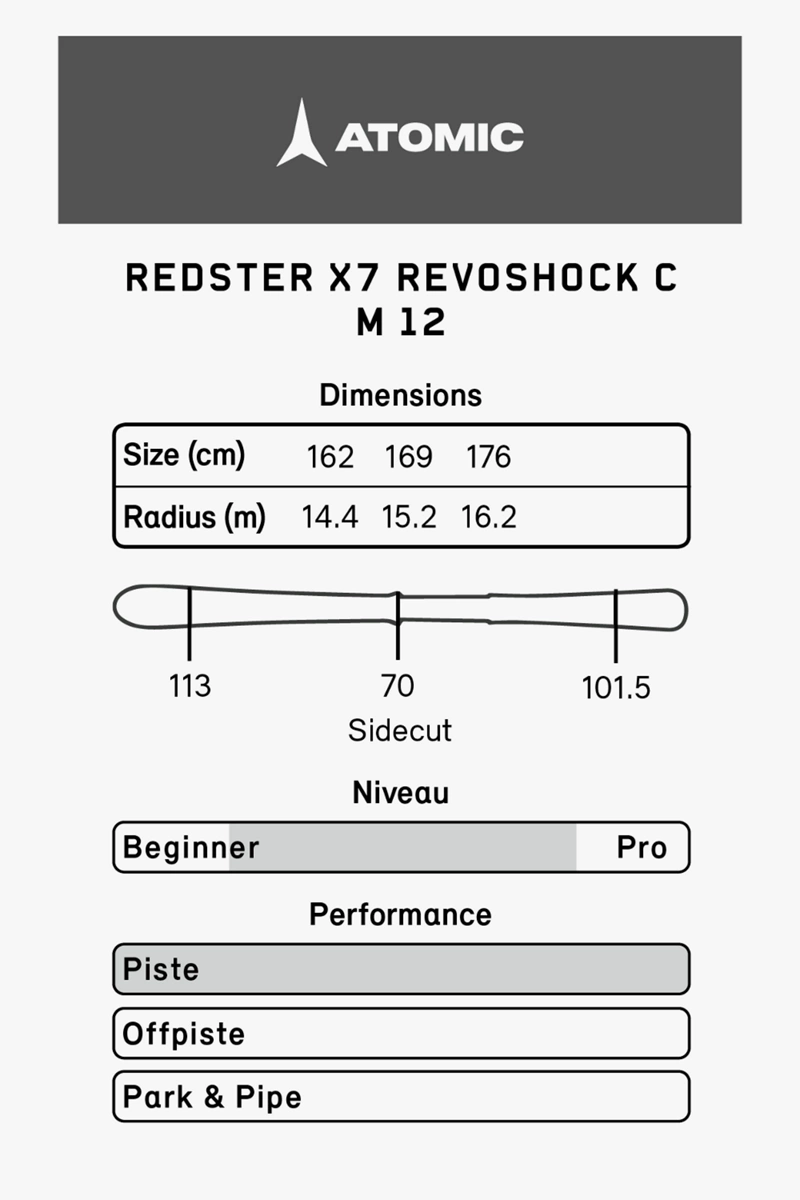 ATOMIC Redster X7 Revoshock C Damen Ski Set 2324