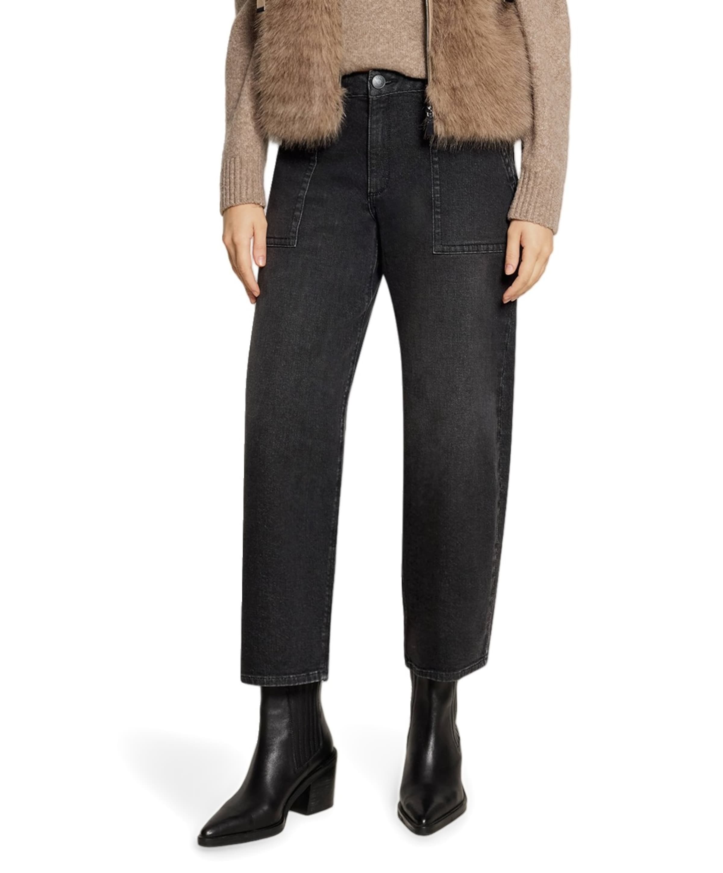 Betty en Co 7/8 dames jeans zwart