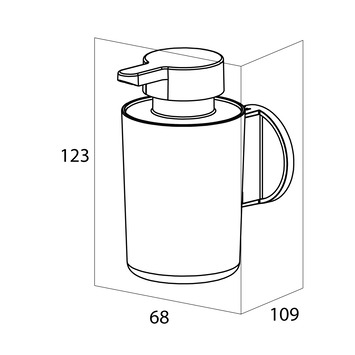 TIger zeepdispenser hangend Tune RVS