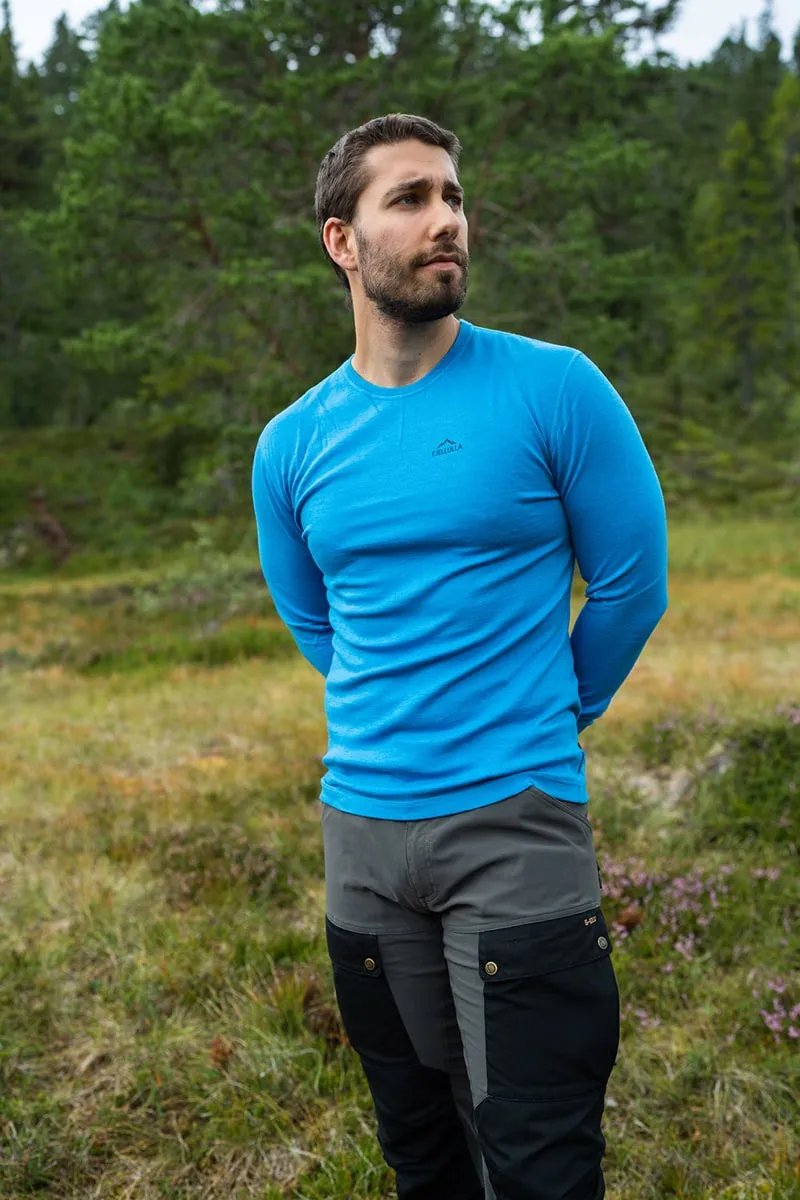 Fjellulla Men'S Crew Neck Blue