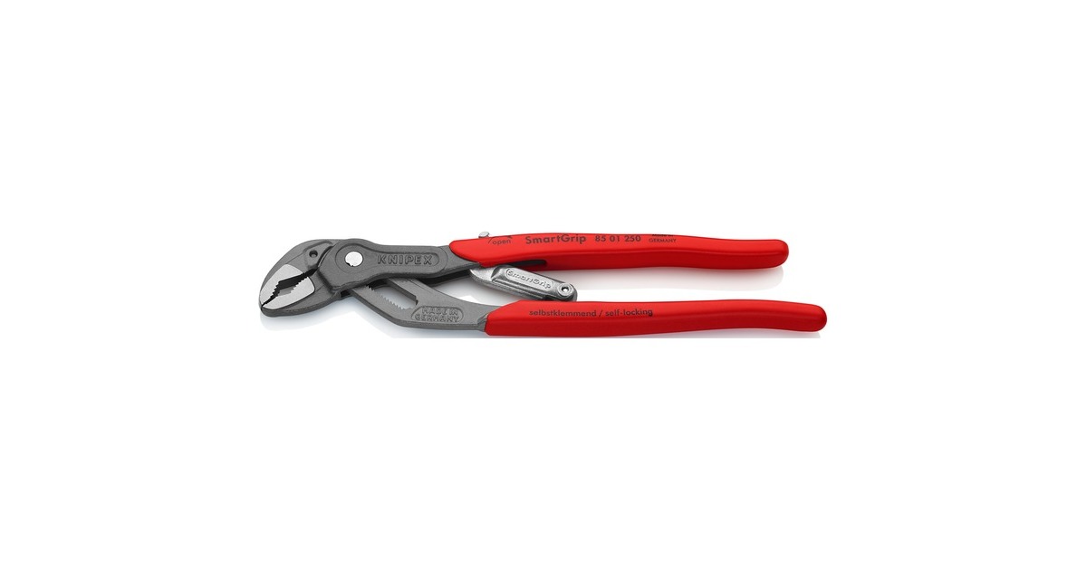 KNIPEXSmartGrip waterpomptang 8501250 zweedse- / waterpomp-tang  (Rood)