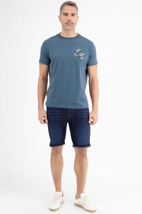 Lerros blauwe heren t-shirt