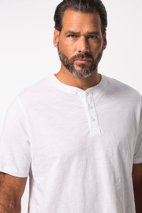 Schlafanzug, Homewear, Zweiteiler, Henley, Shorts