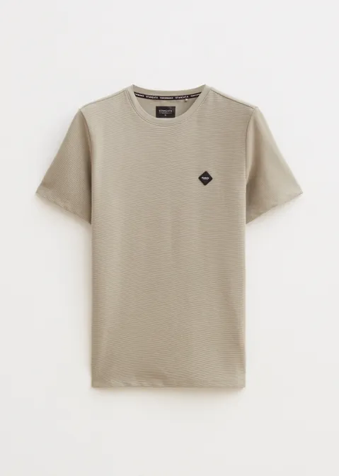 T-shirt met box logo groen (GRN.L)