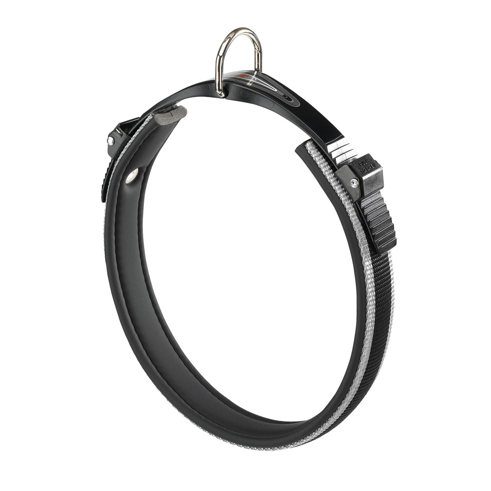 Ferplast collier ergonomique pour chiens ergocomfort c15/33, fermeture à double micro-régulation, rembourrage souple, attache