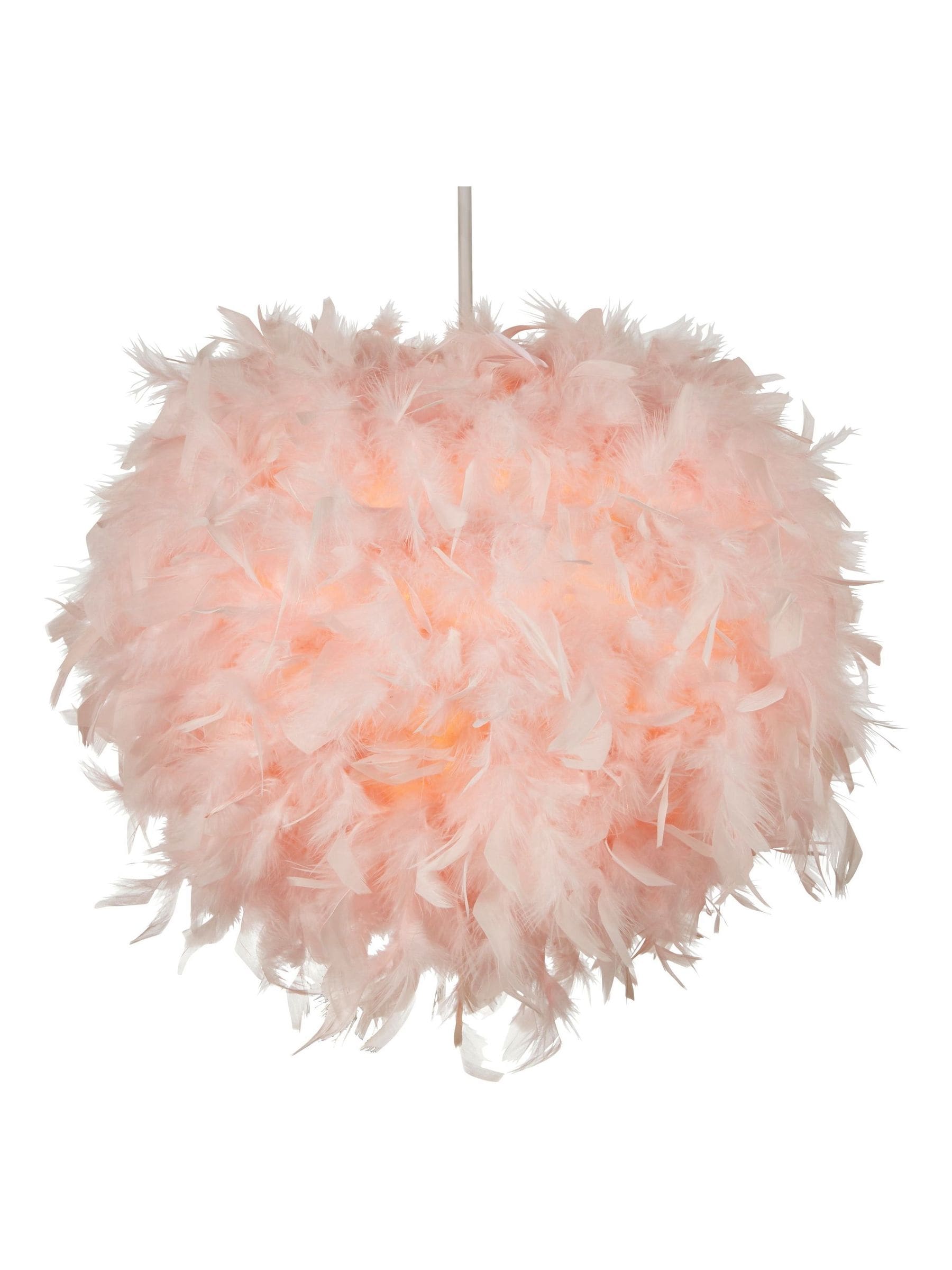 glow lampenkap met veren, 40 cm