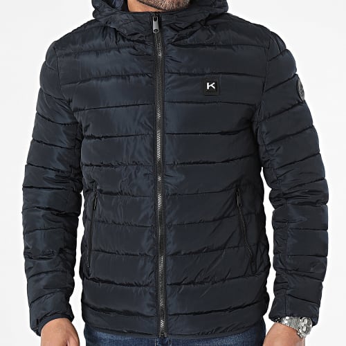 Doudoune Chauffante Capuche Bleu Marine