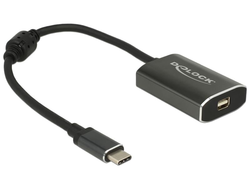 Delock Adapter 4K USB-C - Mini-DP/USB-C  mit PD USB-C zu mini Displayport Adapter