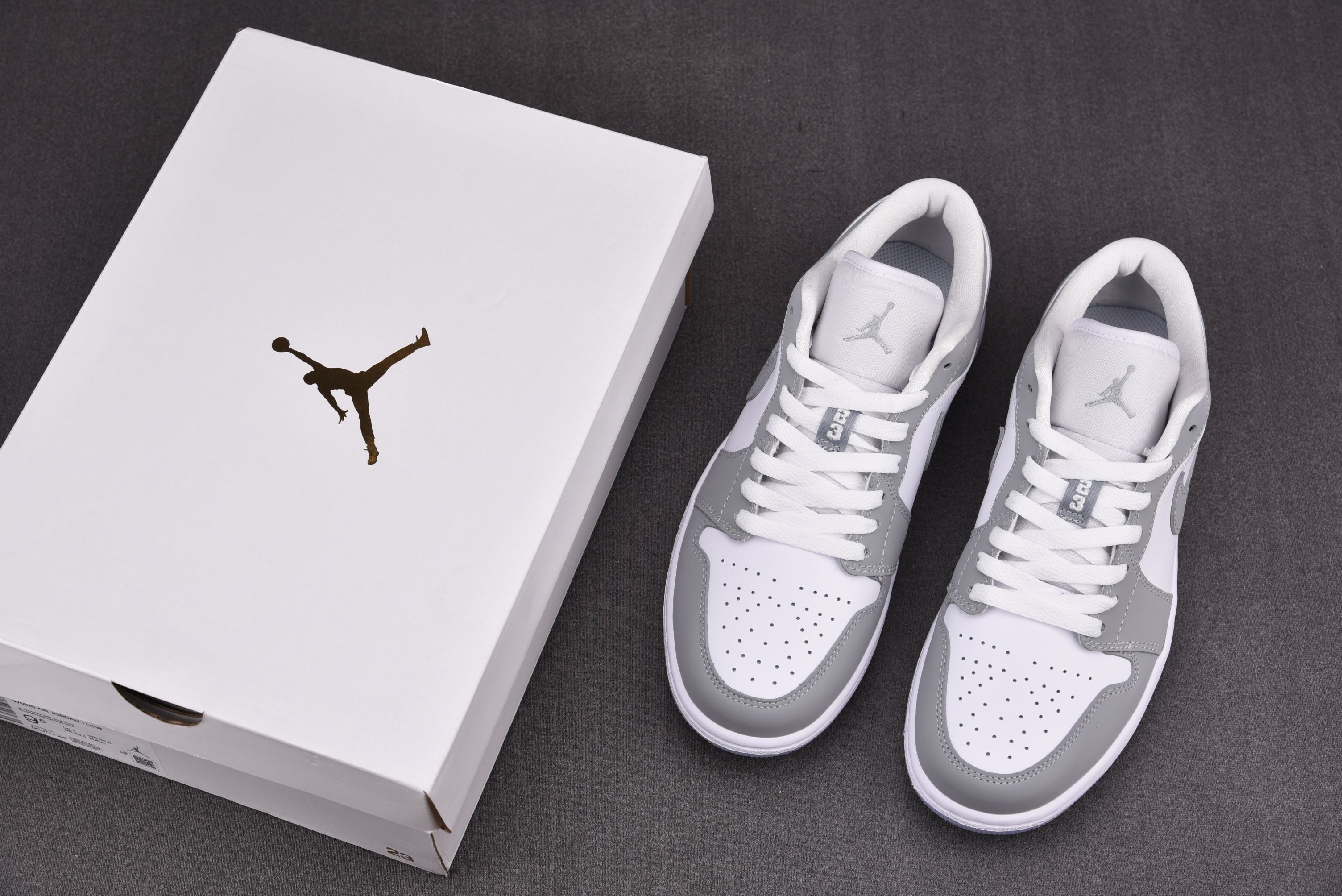 Air Jordan 1 Low White Wolf Grey（Women Size!!）