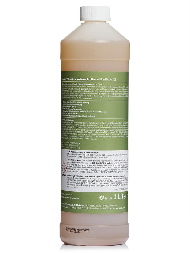 HiGloss Mikroben Vollwaschmittel probiotisch, mit Dosierkappe, 1 L
