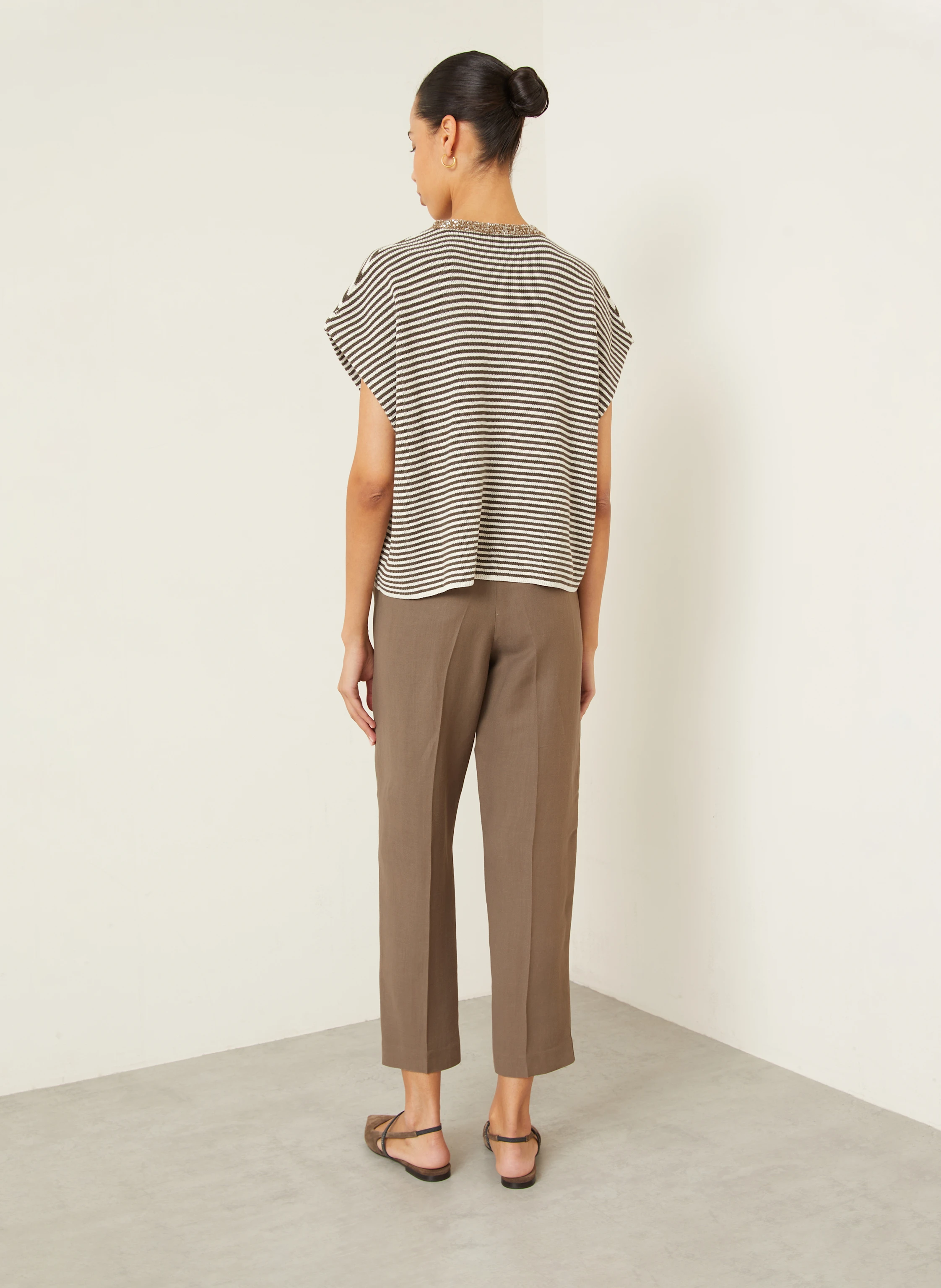 BRUNELLO CUCINELLI Strickshirt mit Pailletten