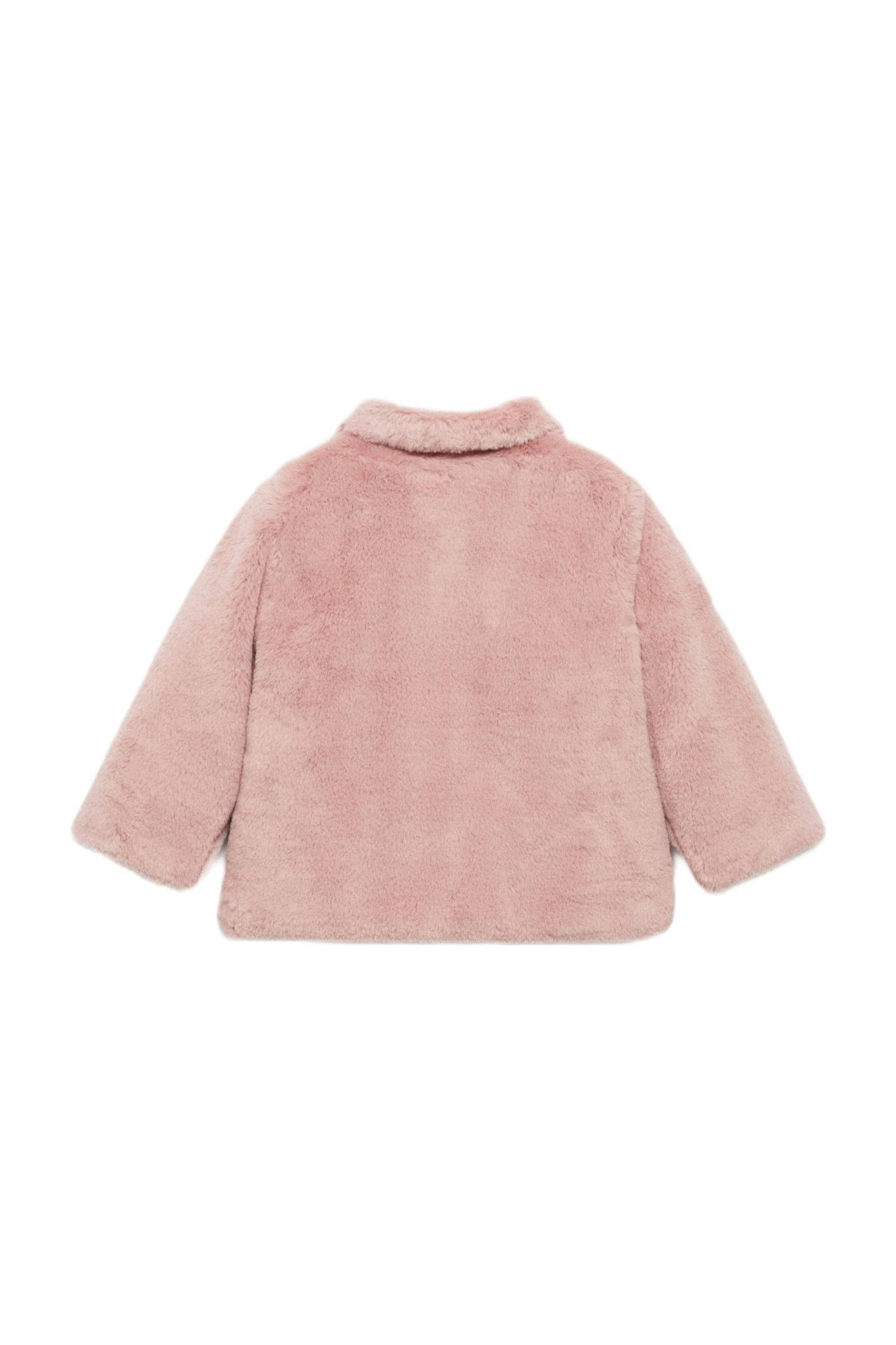 Mango Kids imitatiebont tussenjas roze