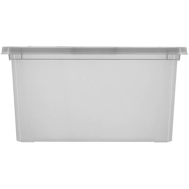 Blokker box + deksel recycled 45L grijs 55x39,5cm