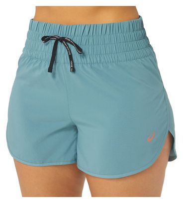 Short Asics Nagino Run 4in Bleu Femme