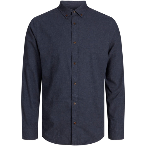 Jack & Jones - 12229881 JWHHEATHERSHIRT L/S NAVY BLAZER Azul