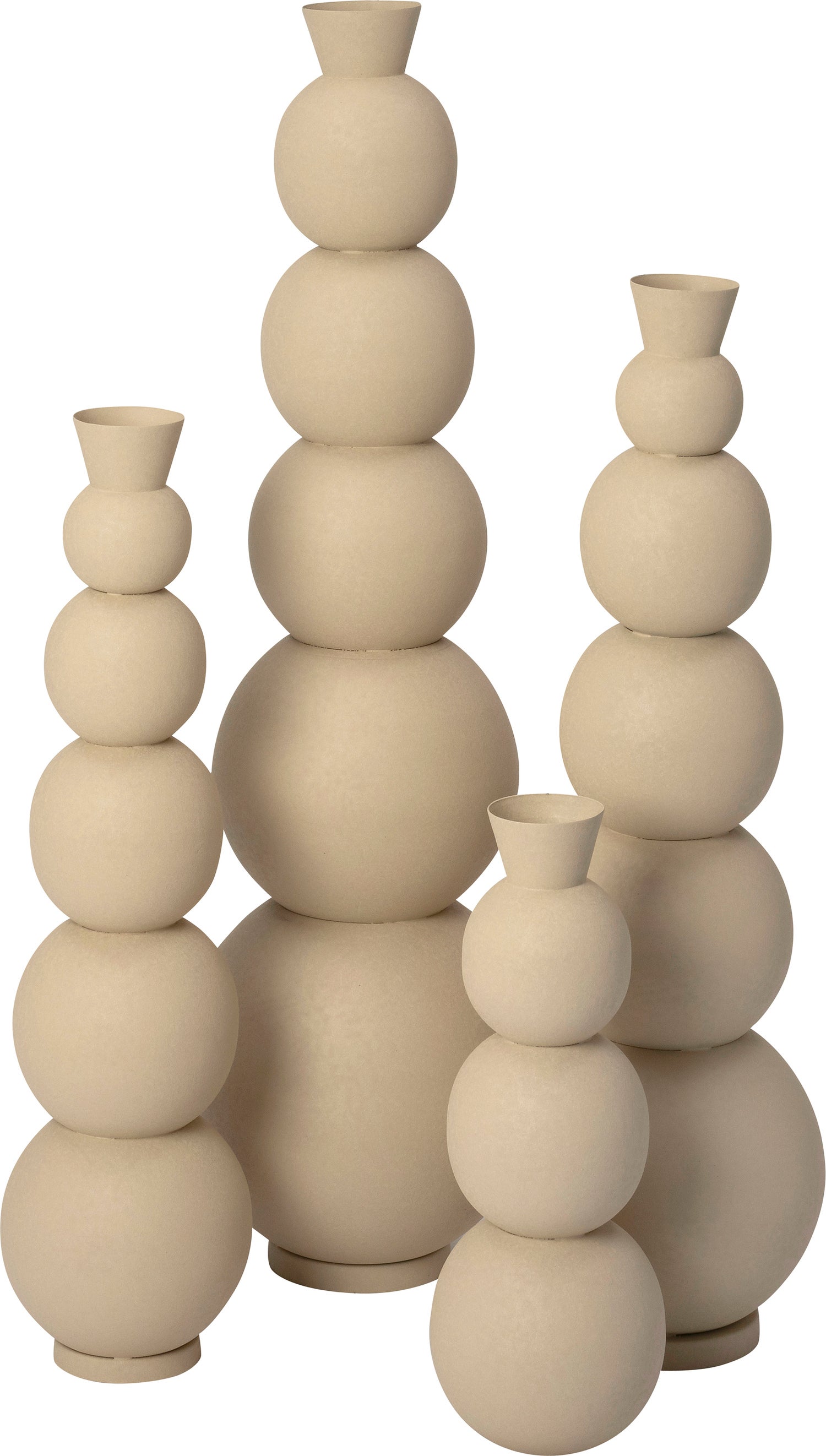 Intratuin vaas Jacky beige D 17 H 50 cm