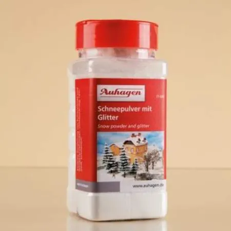 Auhagen Streuflasche Schneepulver mit Glitter, 500ml