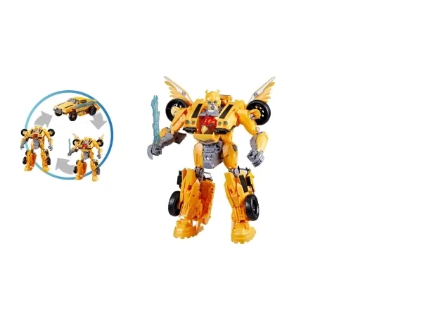 Transformers : Rise of the Beasts Beast-Mode Bumblebee, 6 År, Klingende, Plast, Gul, 550 g
