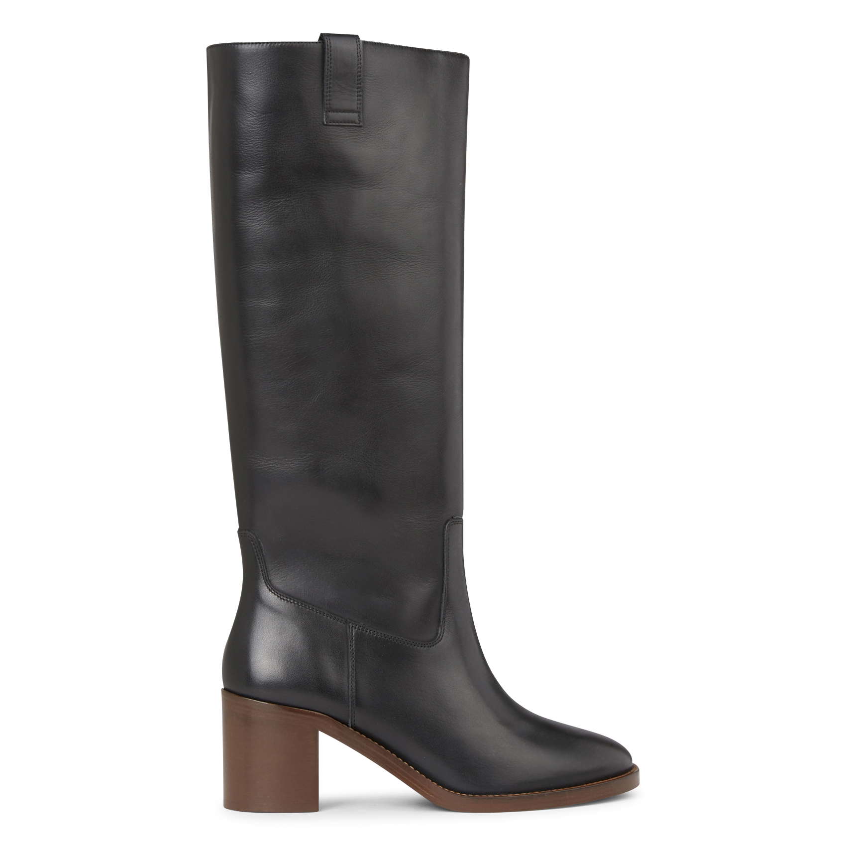 N°510 - Bottes cavalières en cuir | Noir
