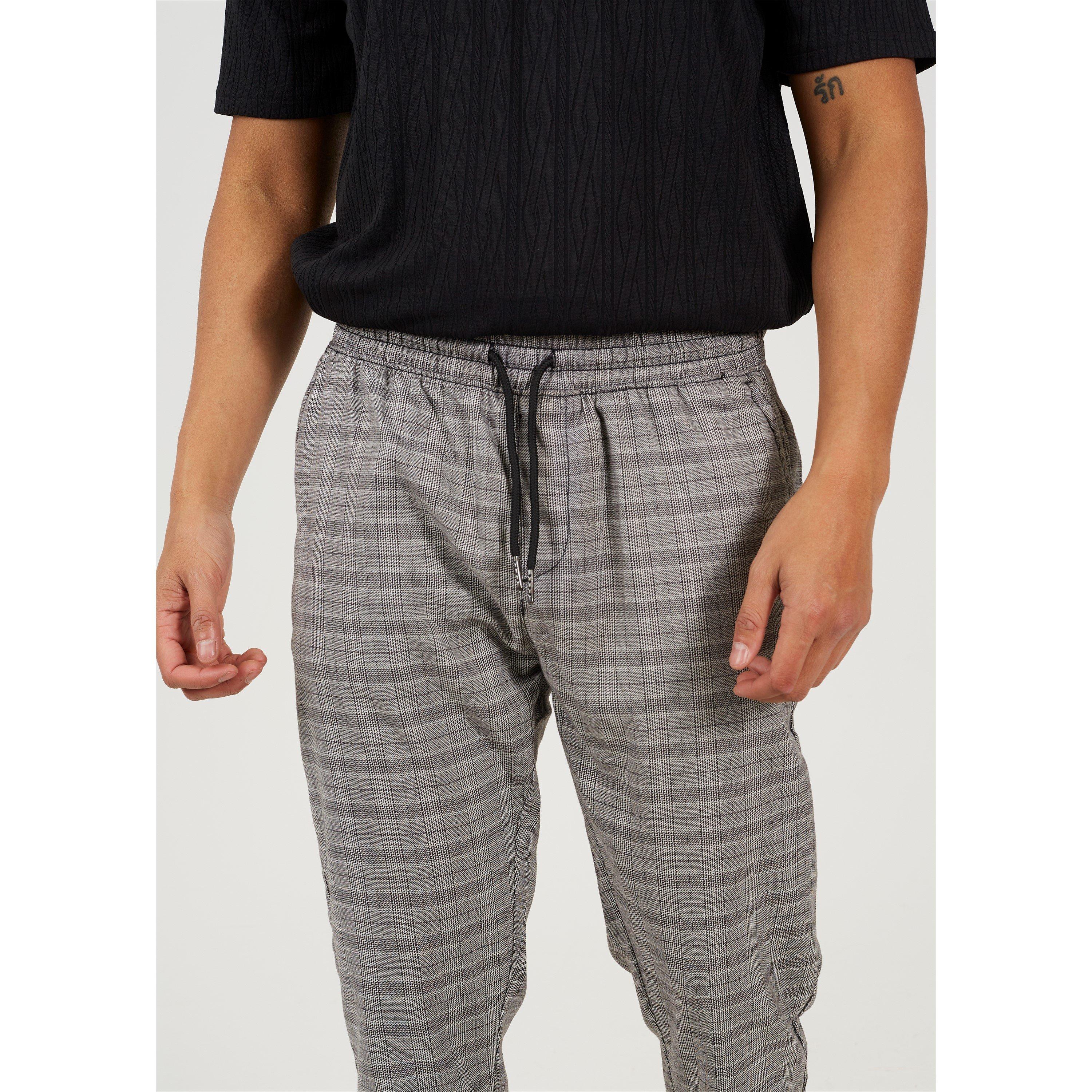 Brave Soul Check Pant with Drawcord Waist