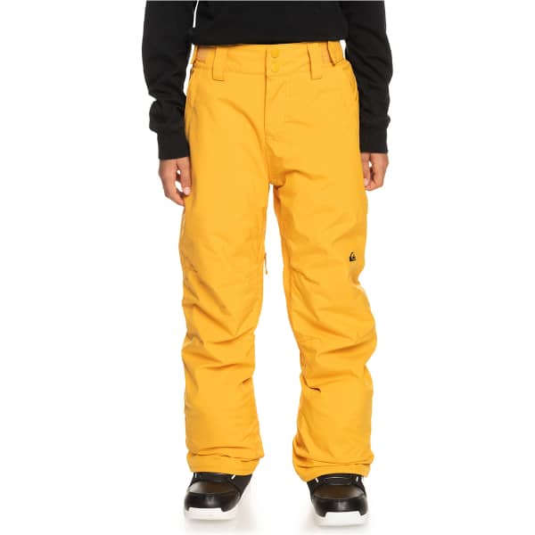 Pantalon de ski QUIKSILVER ESTATE YTH PT MINERAL YELLOW