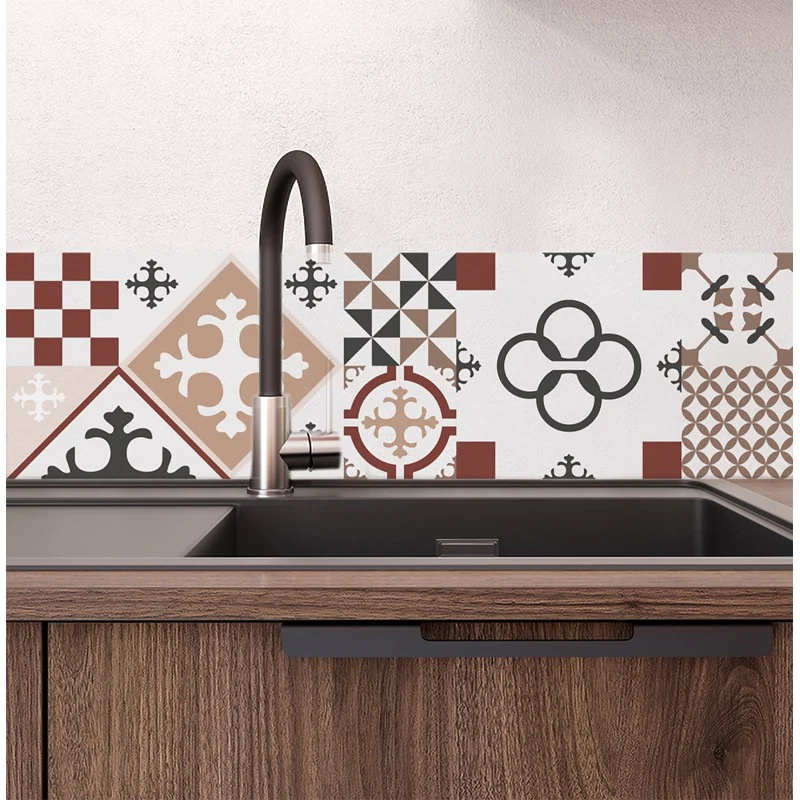 Crédence cuisine Fond de hotte ALU L 60xH 70cm - CIMENT STYLE TOUNDRA