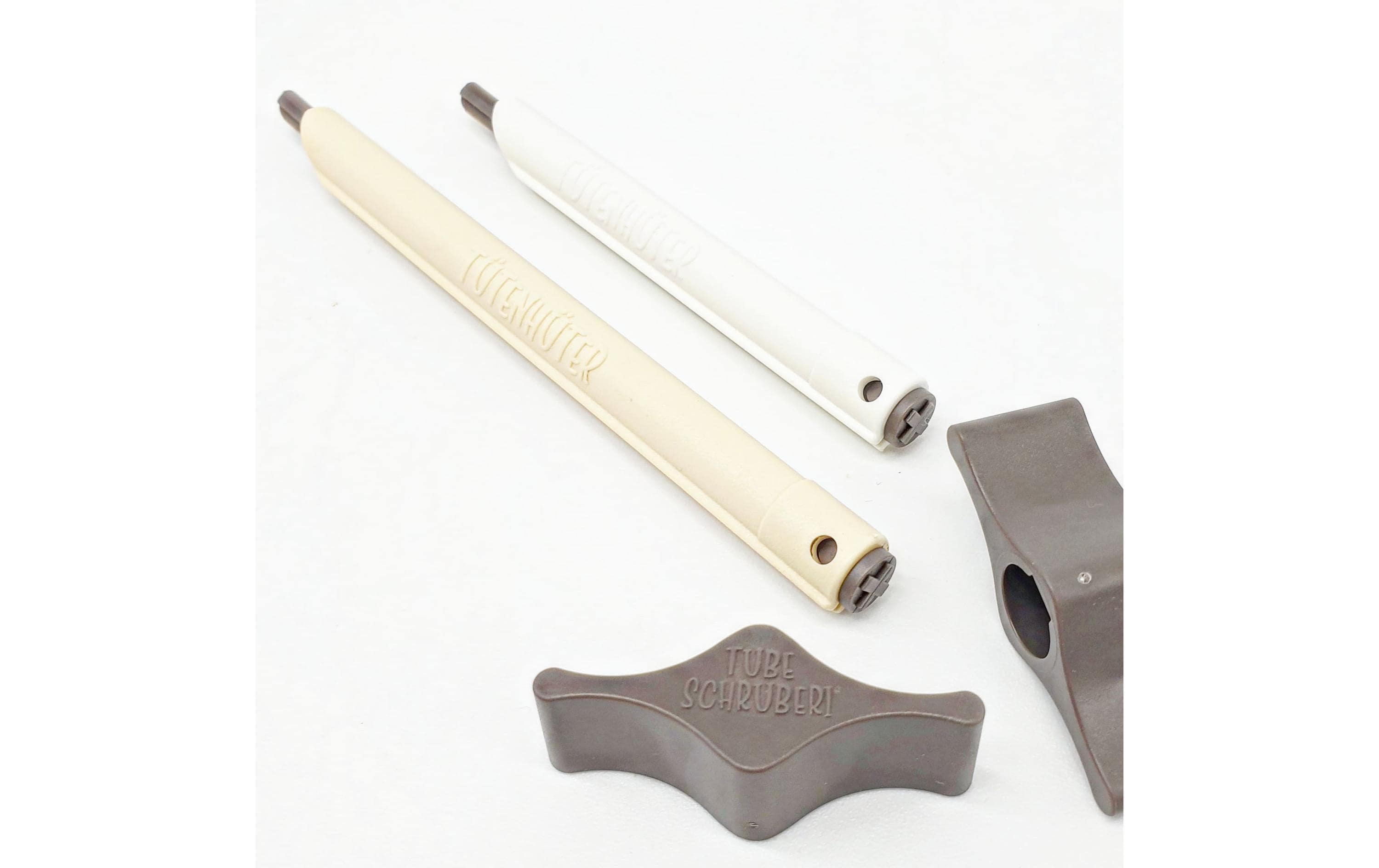 Tubeschruberi 3 Stück, Beige/WeissTubenpresse 3er Set