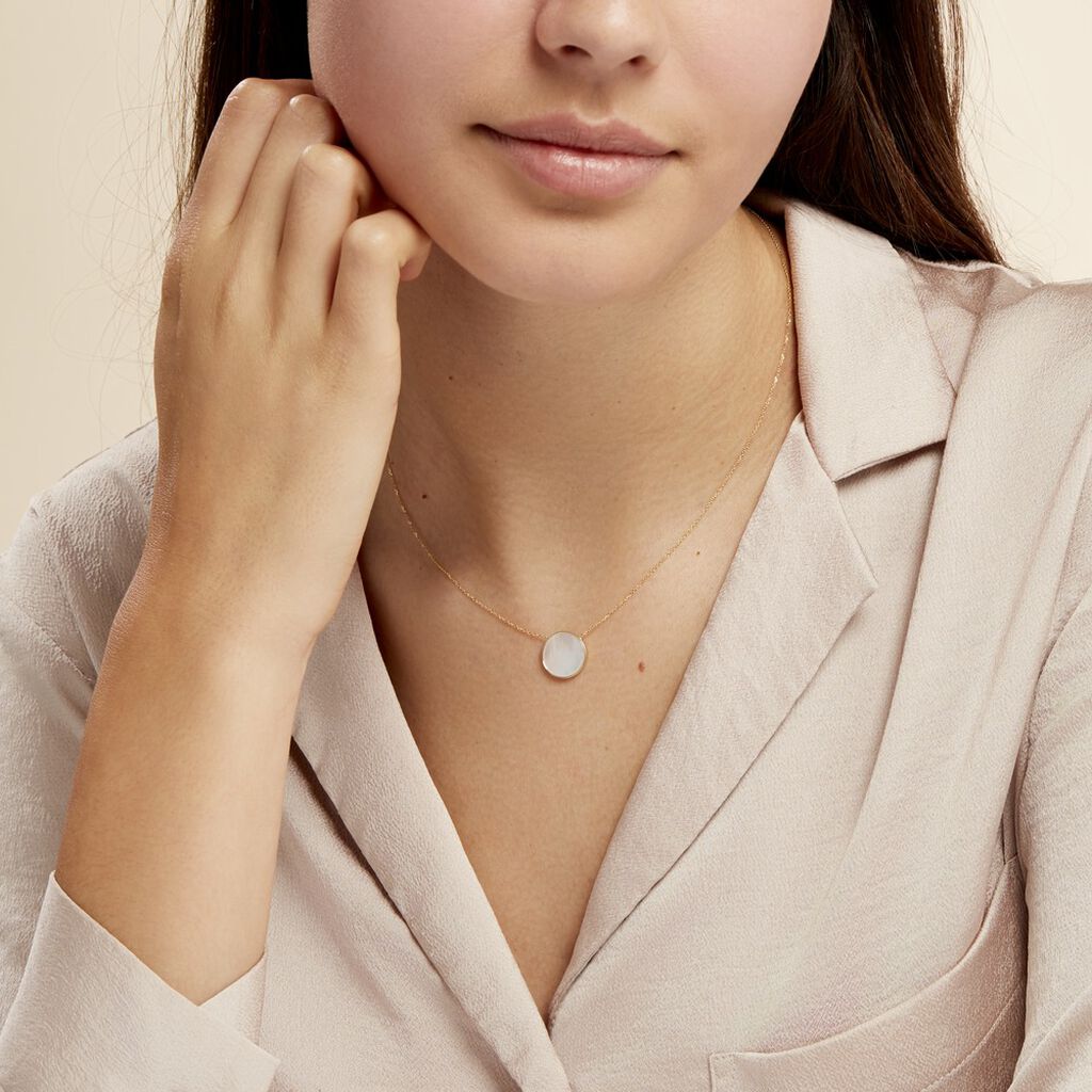 Collier Joana Or Jaune Nacre