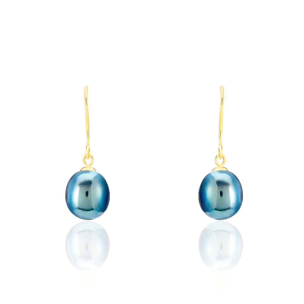 Boucles D'oreilles Pendantes Severiane Or Jaune Perle De Culture