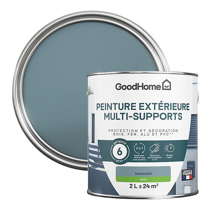 Peinture extérieure multi-supports GoodHome beau soleil 2L