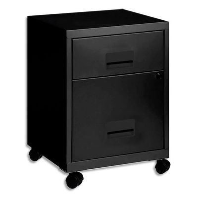 Caisson mobile - 2 tiroirs - noir