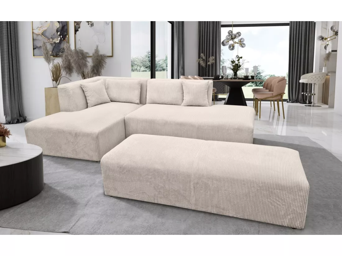 EVA L beige modulable avec pouf