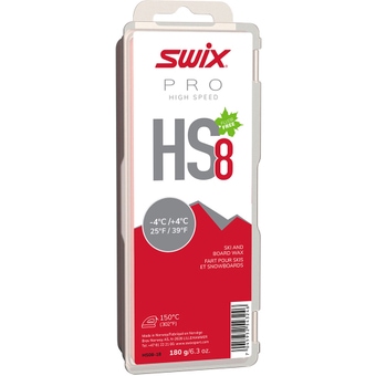 Swix HS8 Red, -4°/ 4°, 180g Gleitwachs