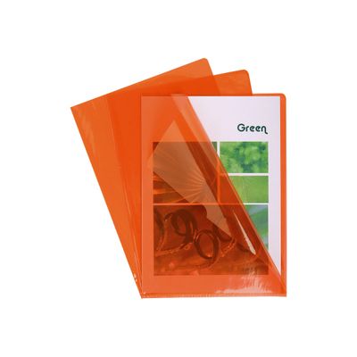 Exacompta - 100 Pochettes coin - A4 - 13/100 - orange